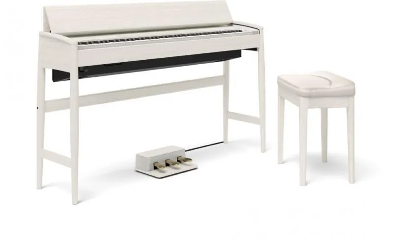 Roland digitální piano KYOLA, čistě bílá, kompletní set